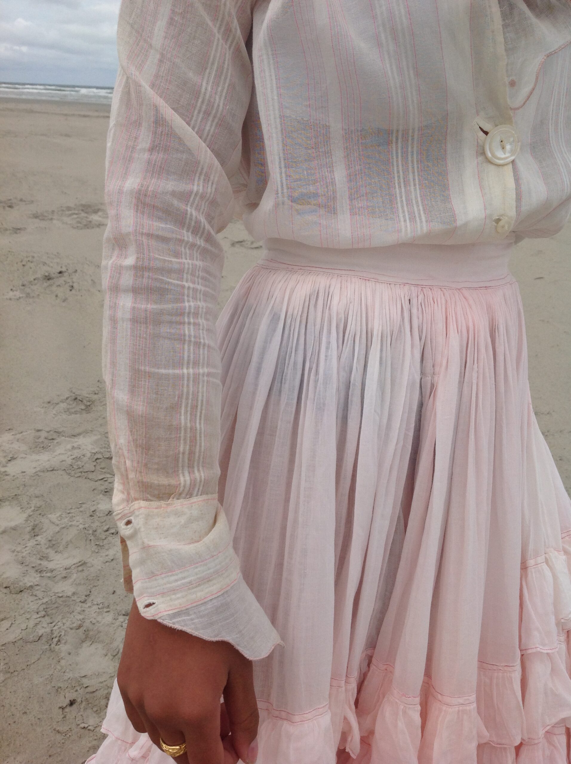 Antique Victorian Blouse and Edwardian Skirt | Matching Set - Image 5