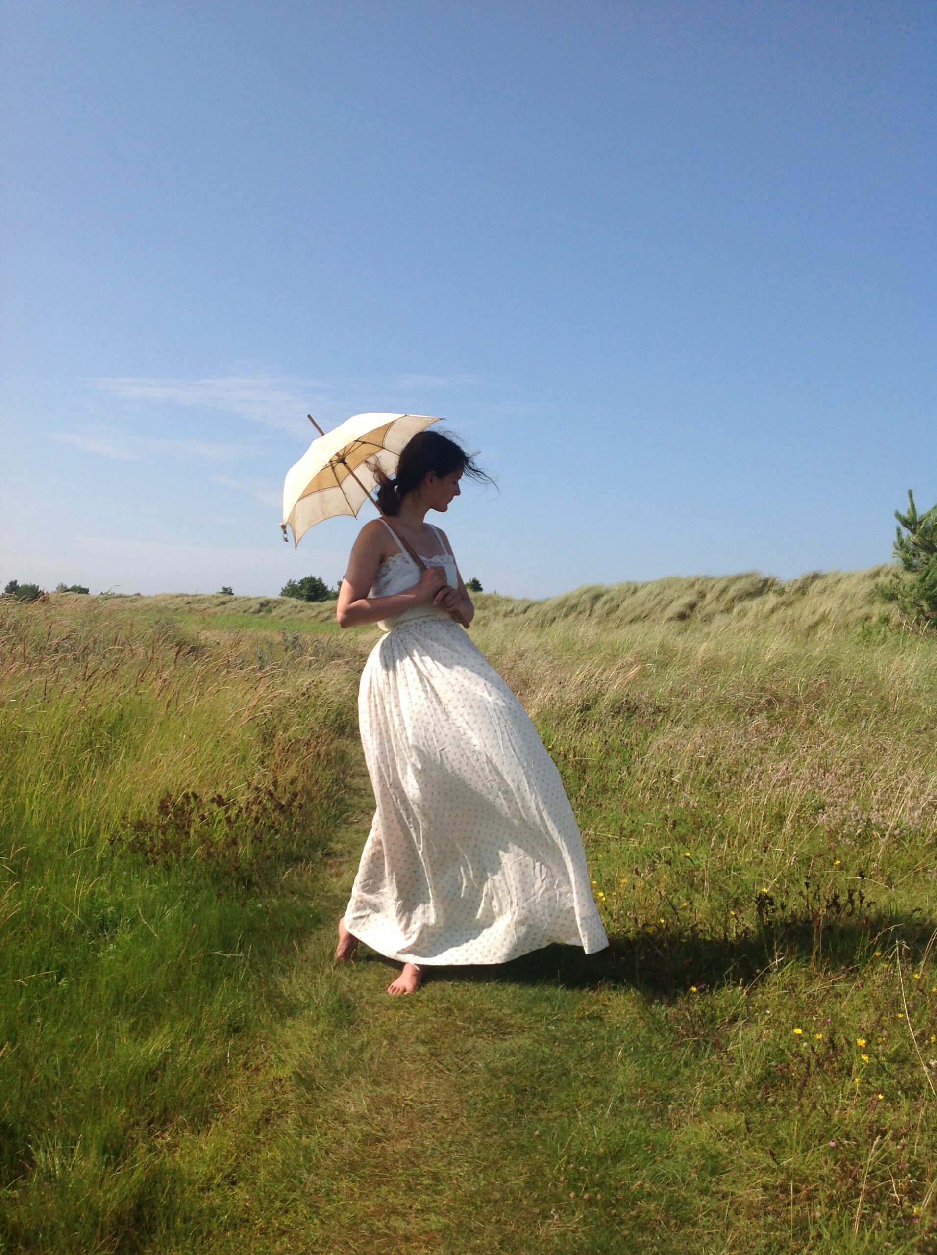 1880s Calico Print Skirt for an Antique Summer - Image 2