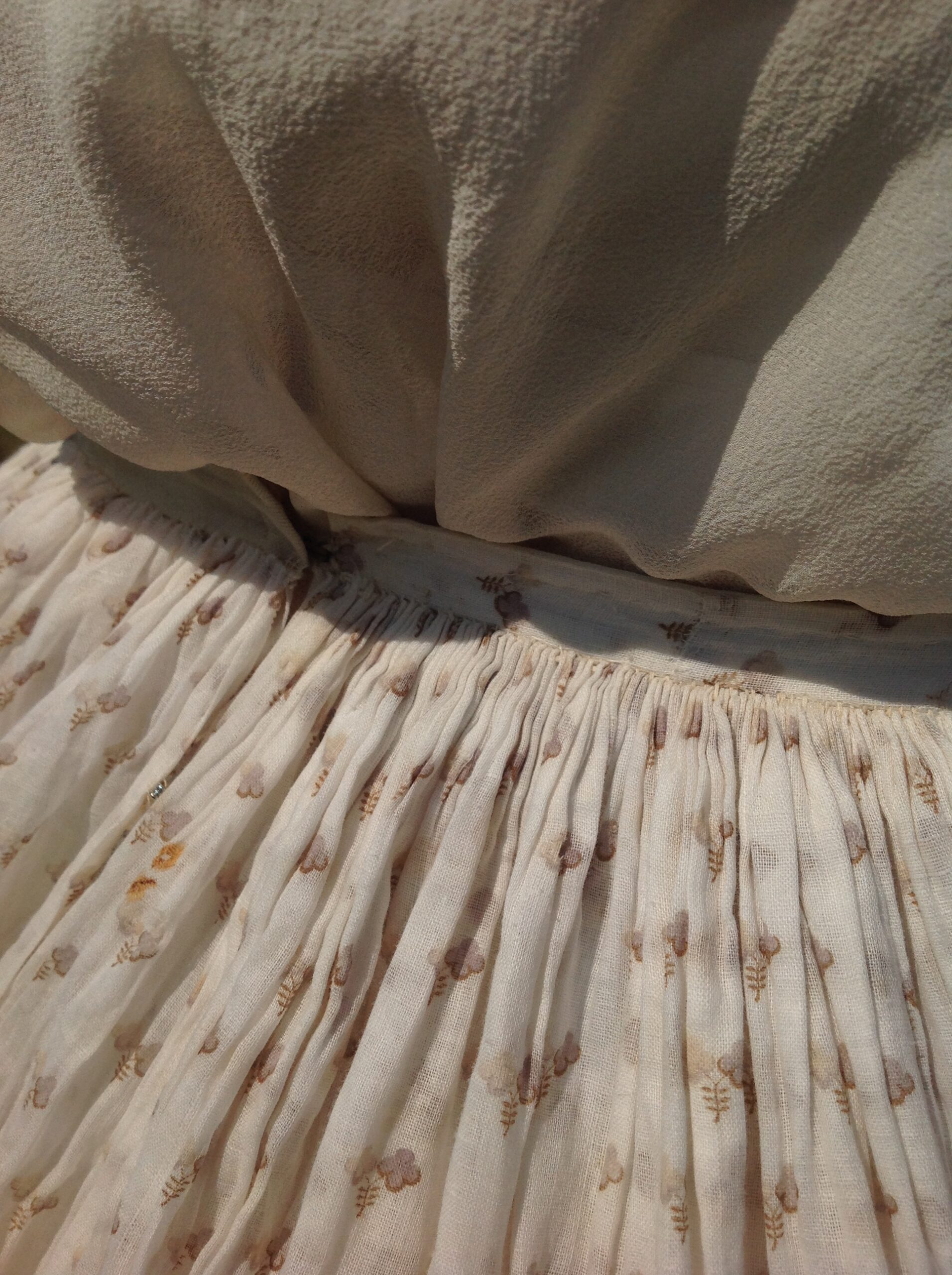 1880s Calico Print Skirt for an Antique Summer - Image 8