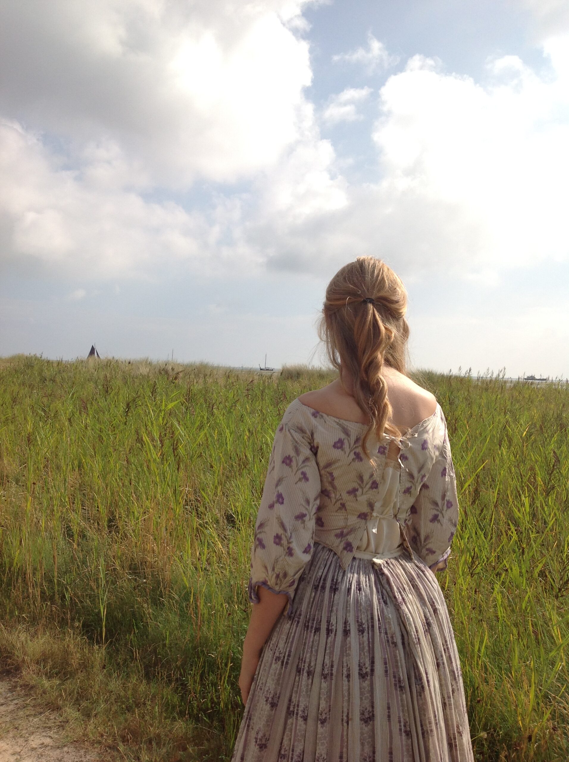 Silk Ballgown Bodice with Floral Print - Image 3