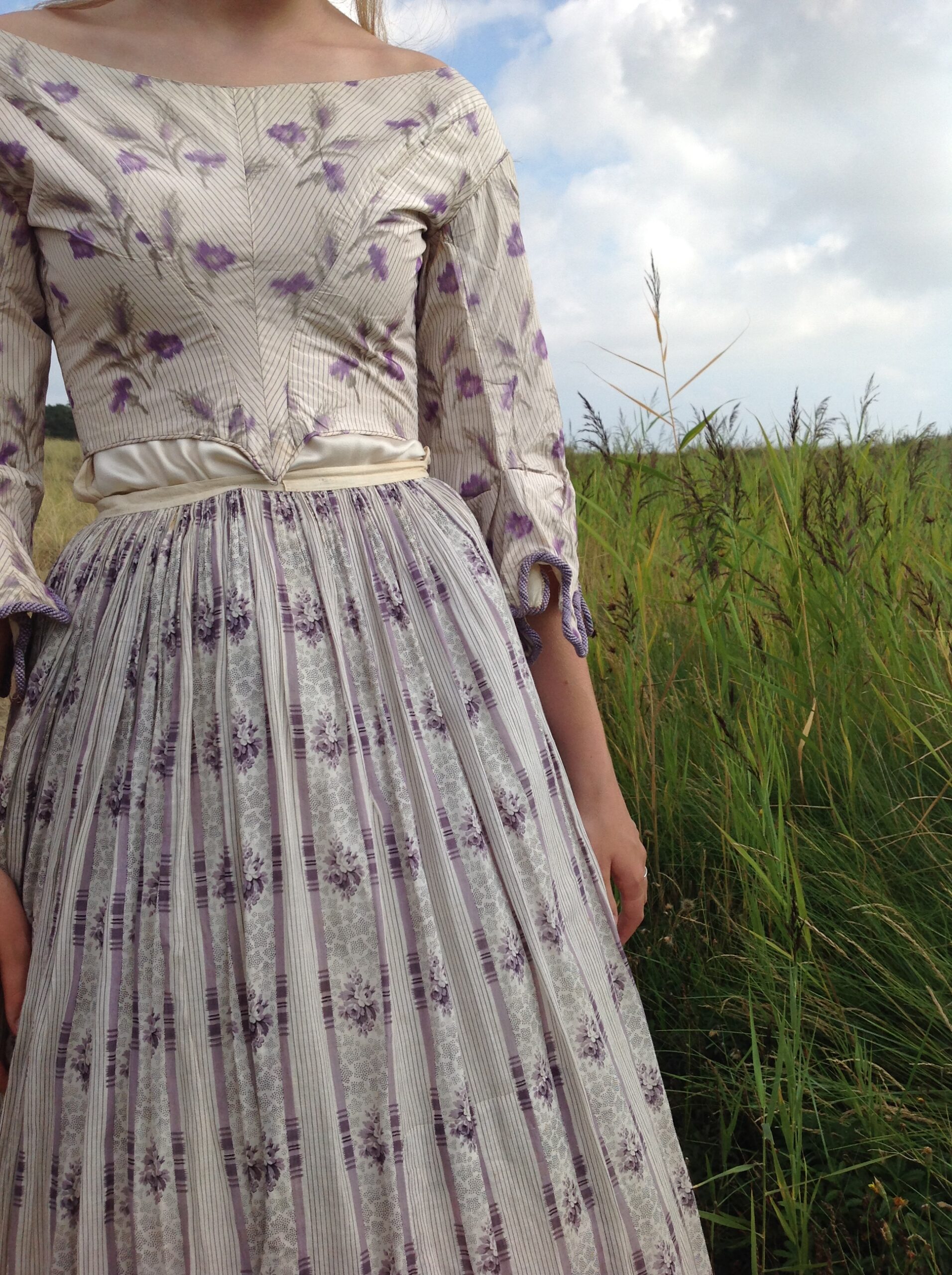 Silk Ballgown Bodice with Floral Print - Image 8