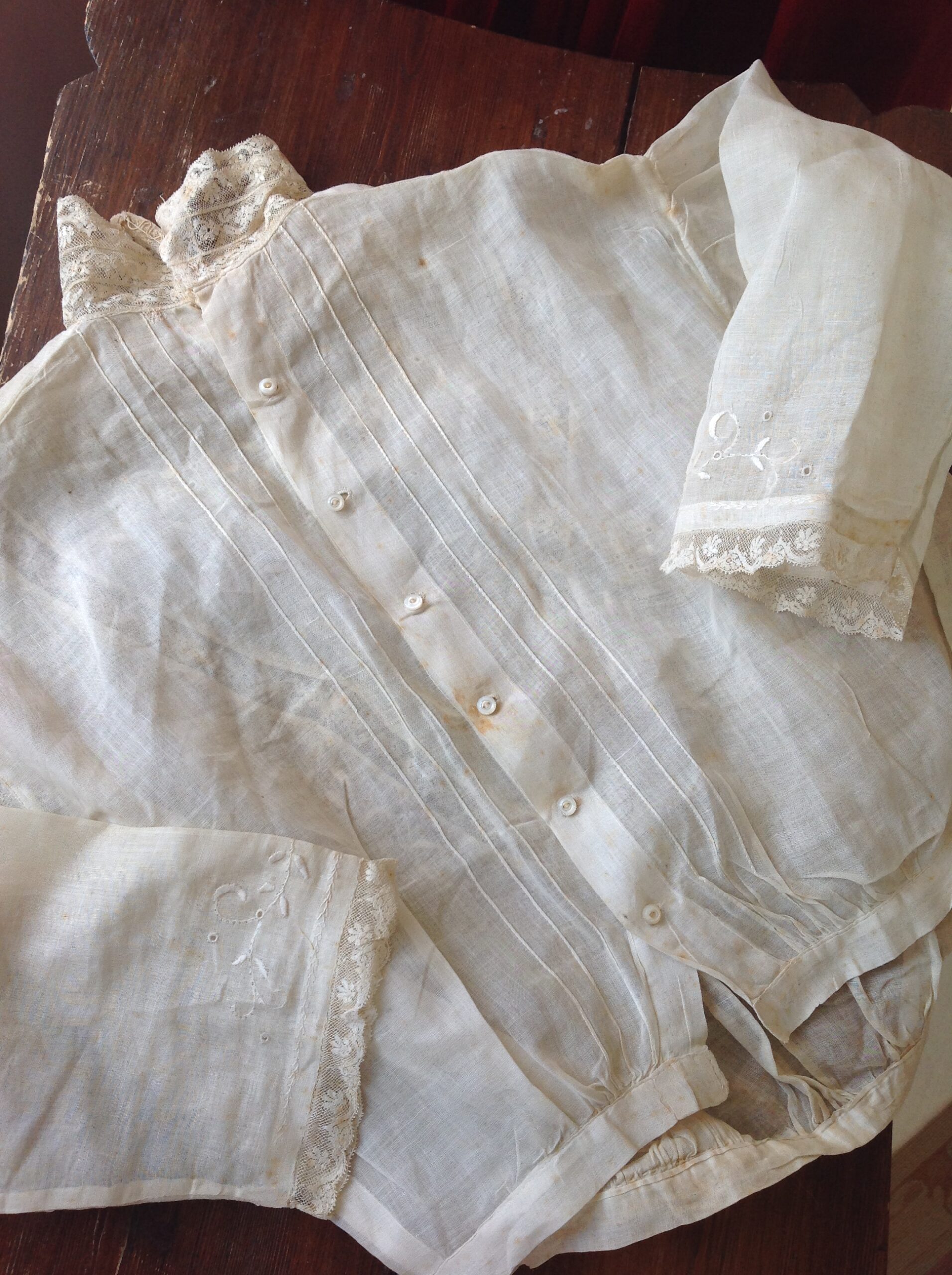 1870s Cotton Blouse - Image 8