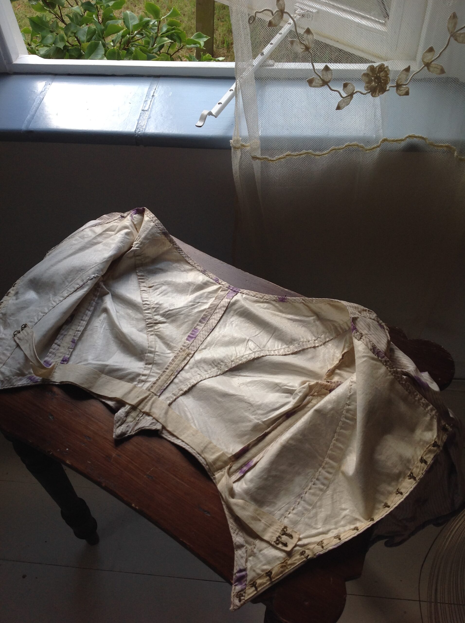 Silk Ballgown Bodice with Floral Print - Image 9