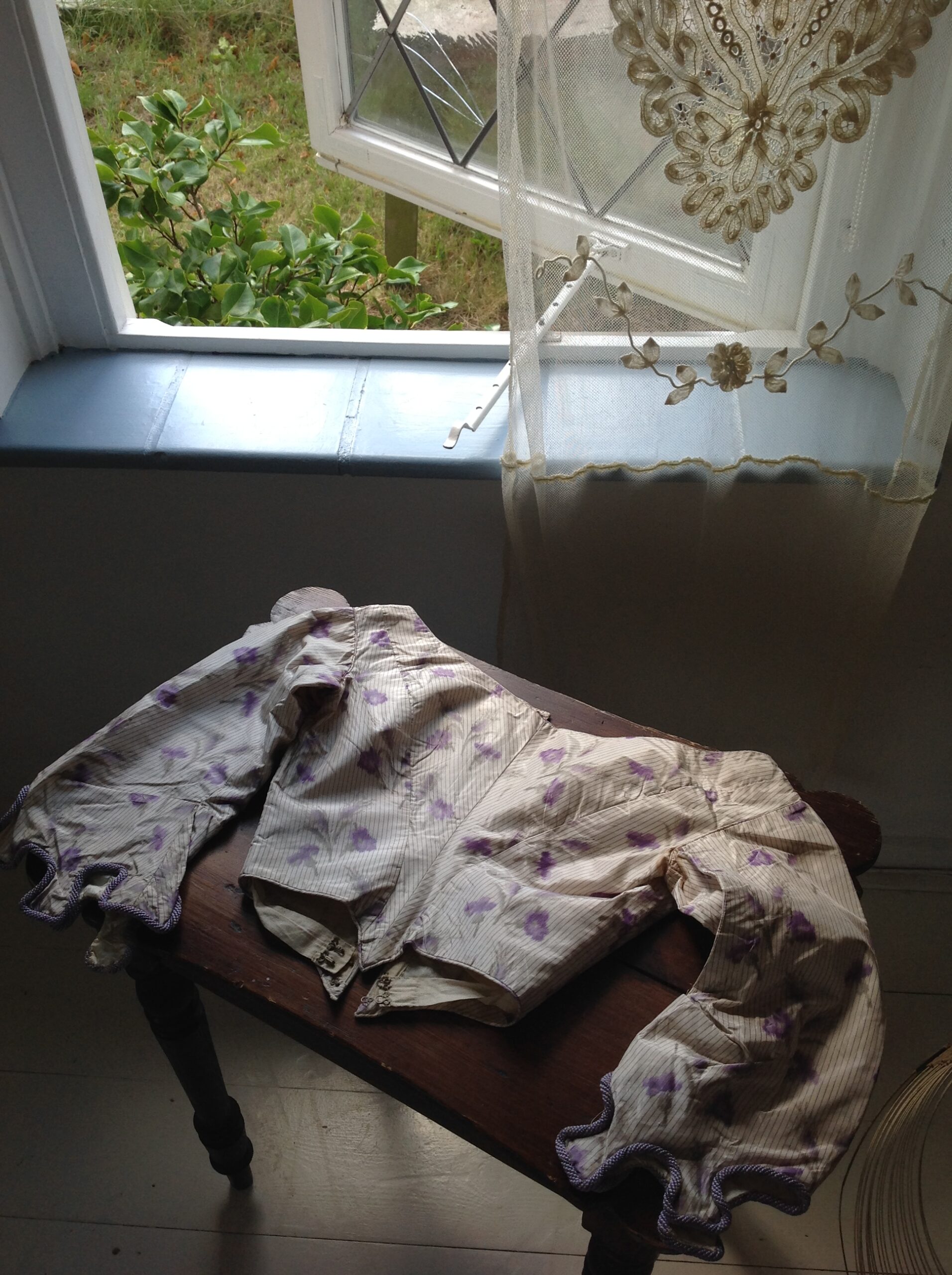 Silk Ballgown Bodice with Floral Print - Image 12