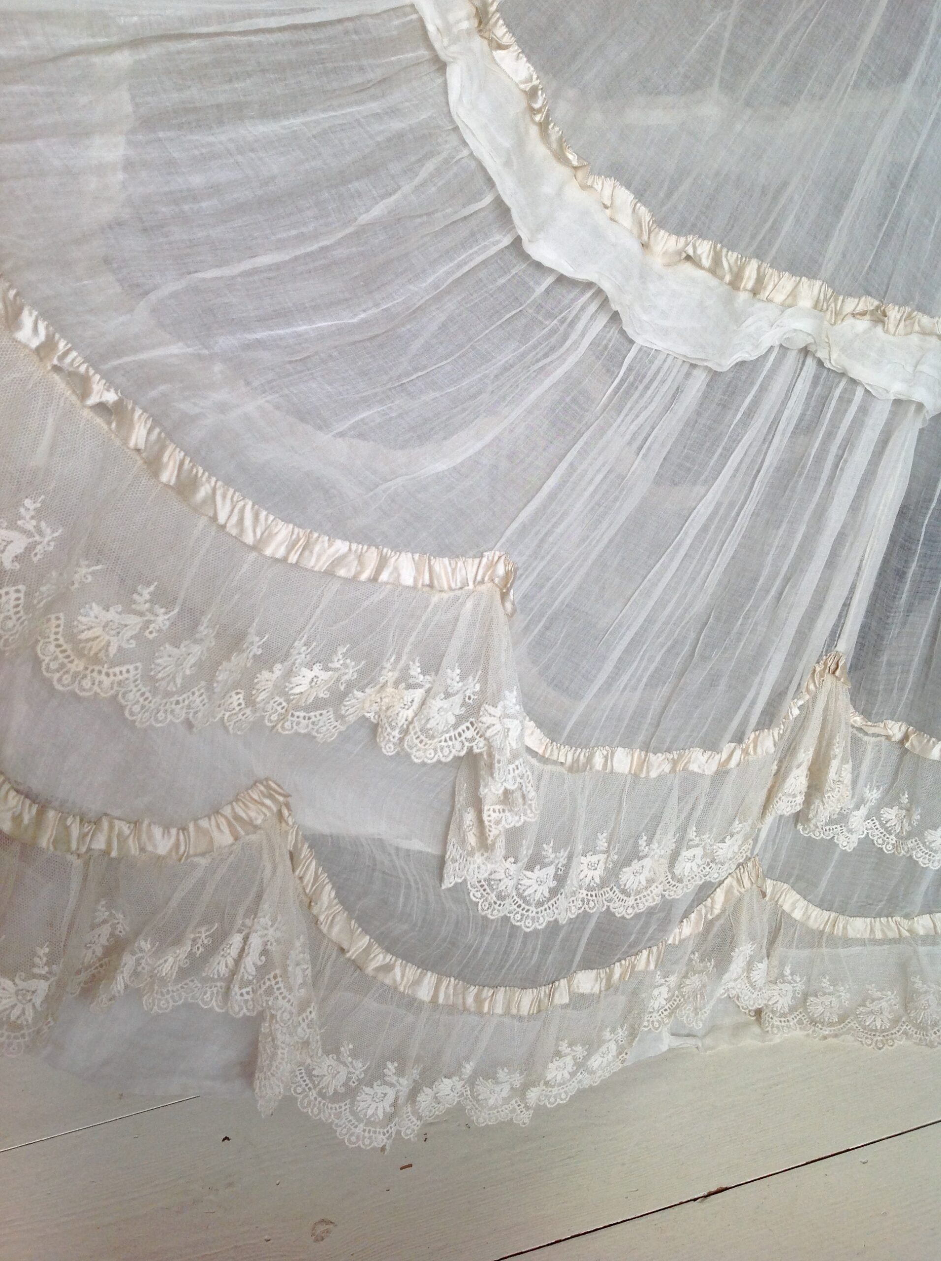 1870s Lace Dress 2PC Civil War / Victorian Wedding Dress - Image 8