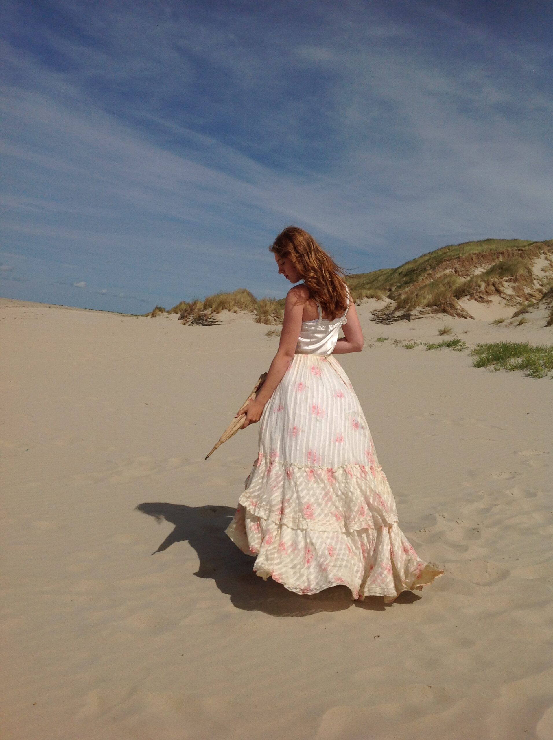 1890s Antique Floral Skirt - Image 3