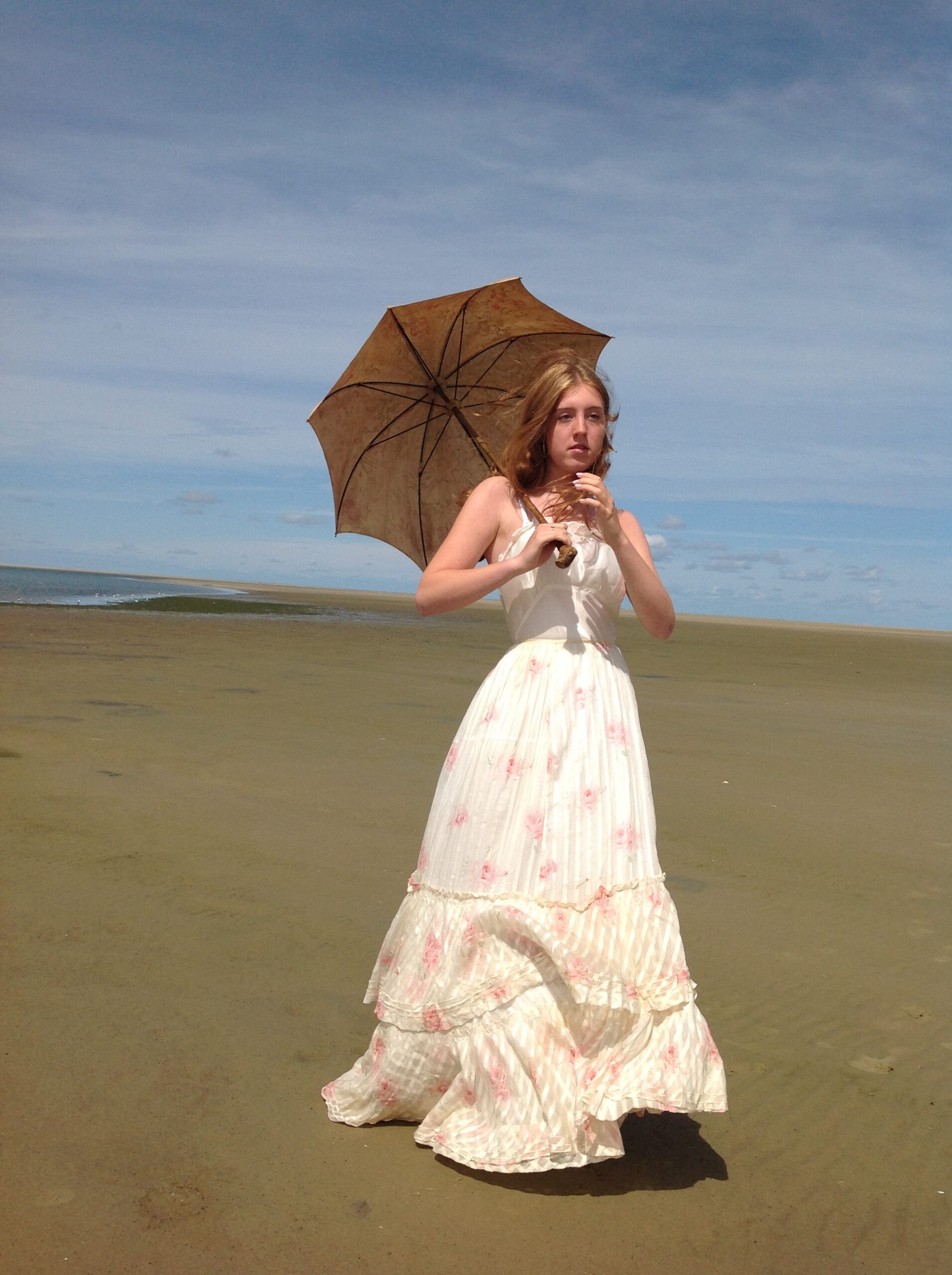 1890s Antique Floral Skirt - Image 4