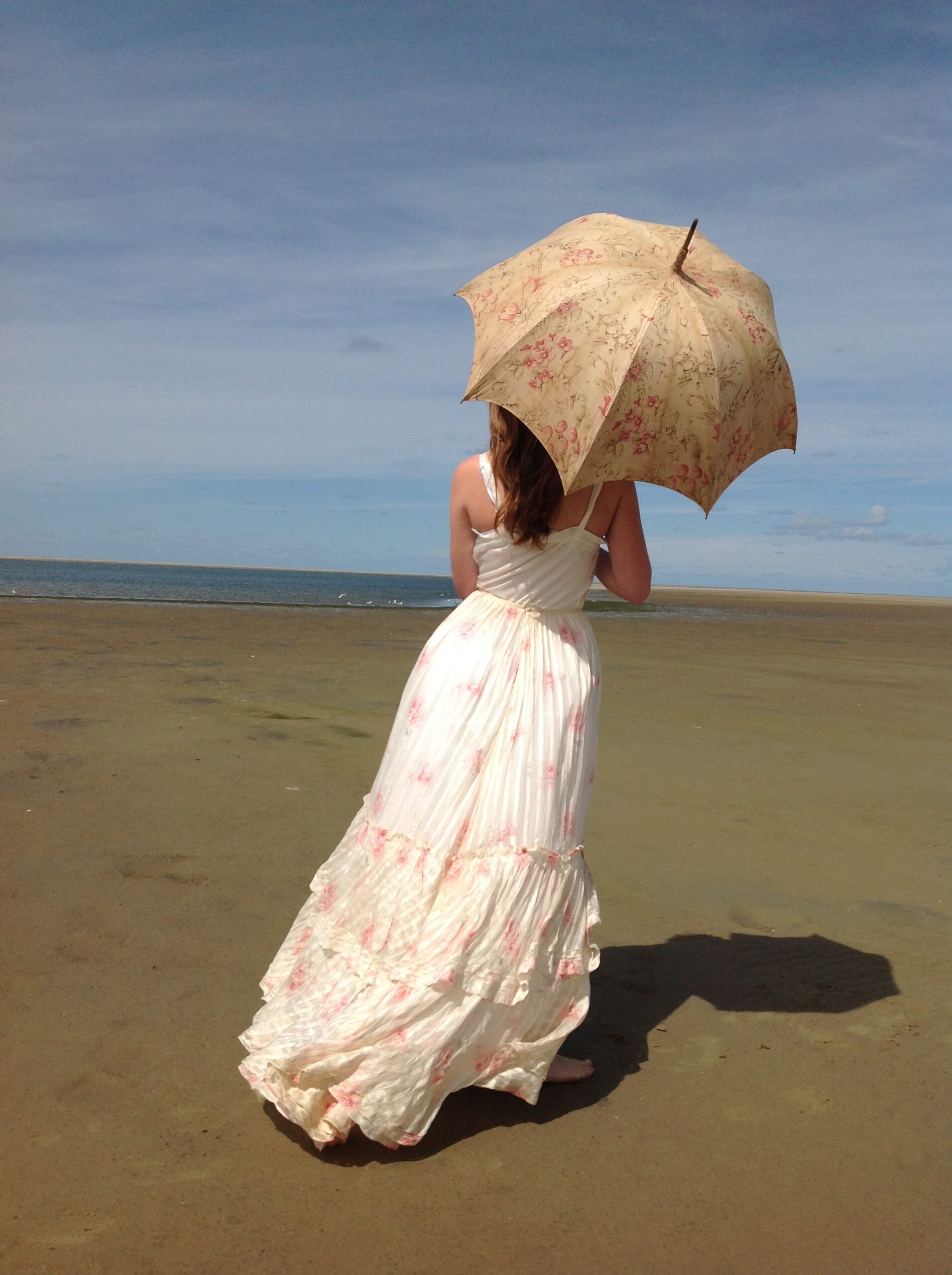1890s Antique Floral Skirt - Image 6