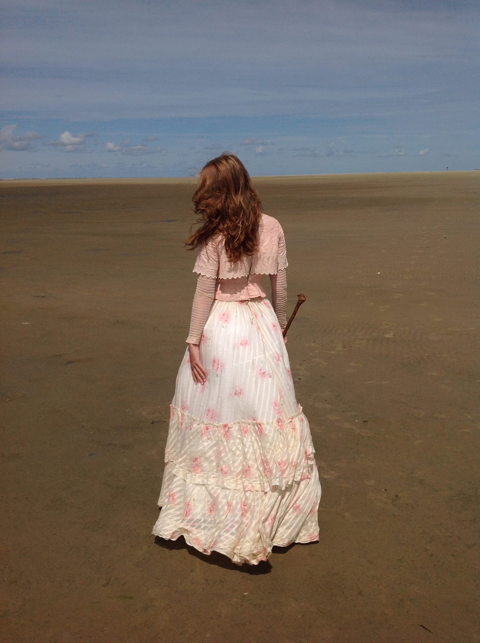 1890s Antique Floral Skirt - Image 8