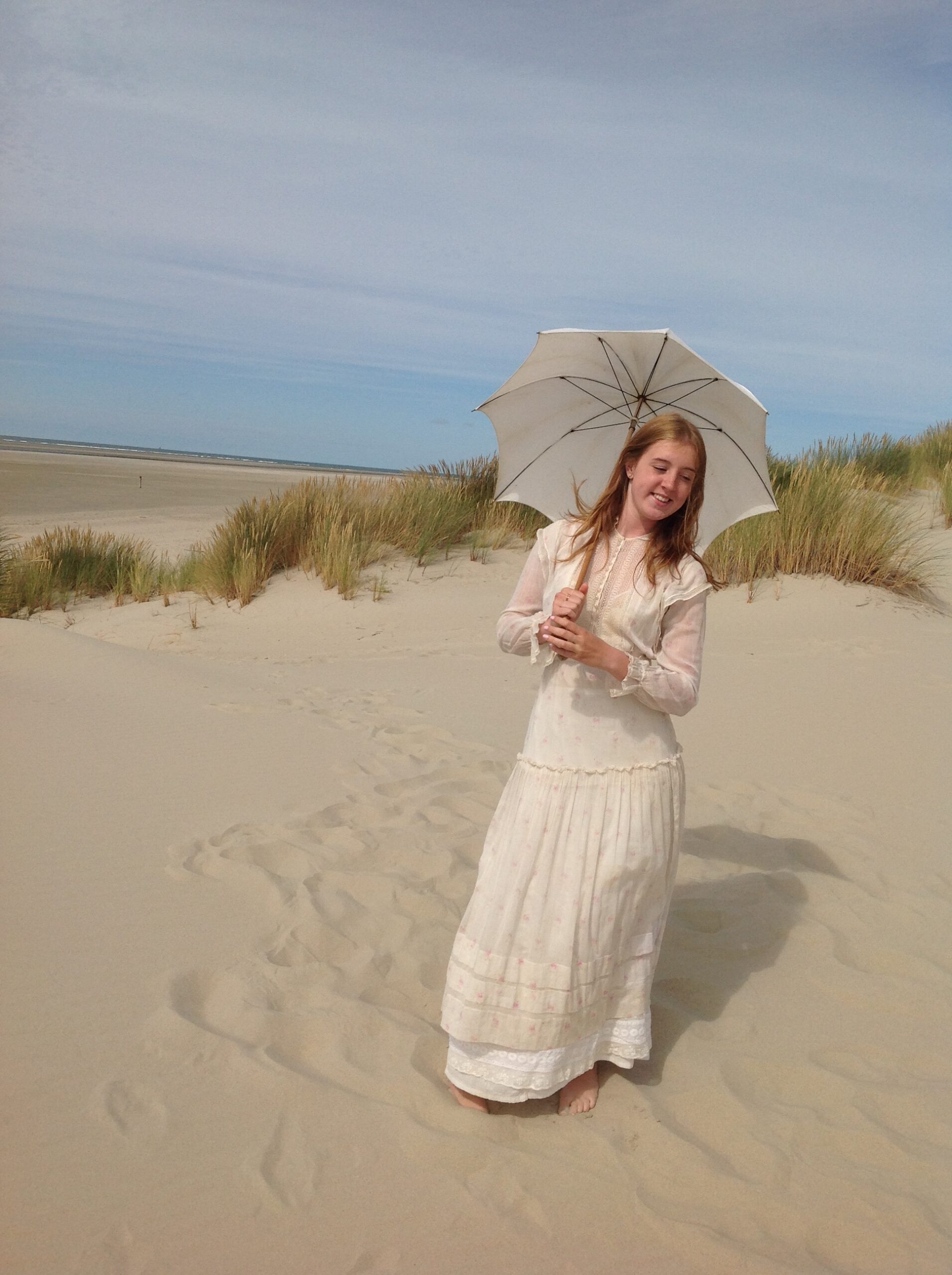 Sheer Cotton Roses Print Summer Dress - Image 6