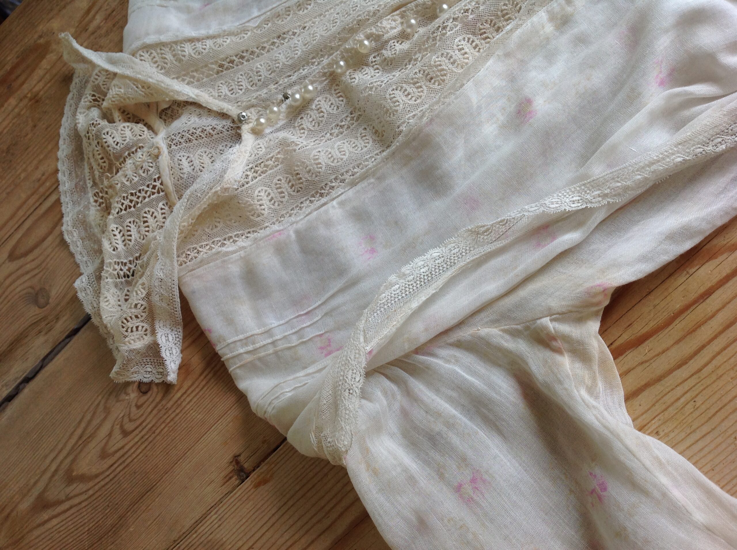 Sheer Cotton Roses Print Summer Dress - Image 10